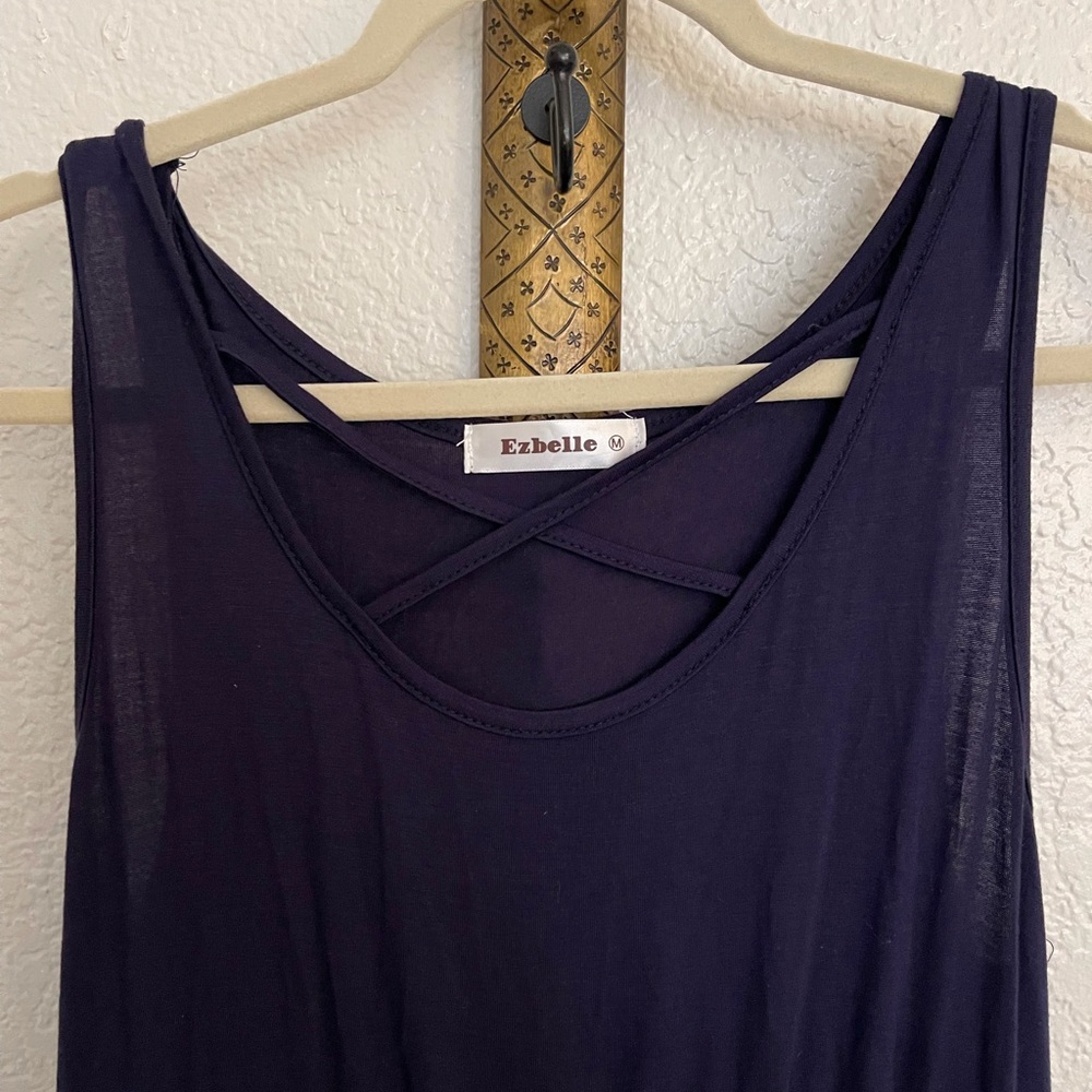 Exbelle Amazon brand medium maxi dress navy